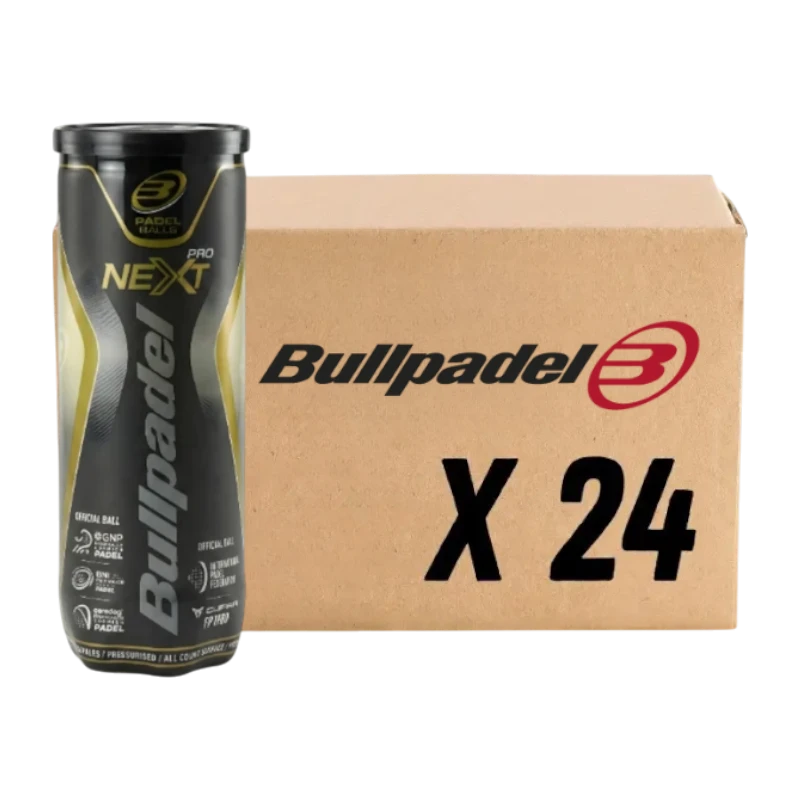 CARTON DE 24 TUBES DE BALLES BULLPADEL NEXT PRO
